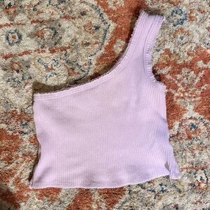 Urban Outfitters Purple Off the Shoulder Crop